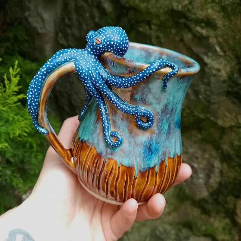 šHandmade Octopus Mug