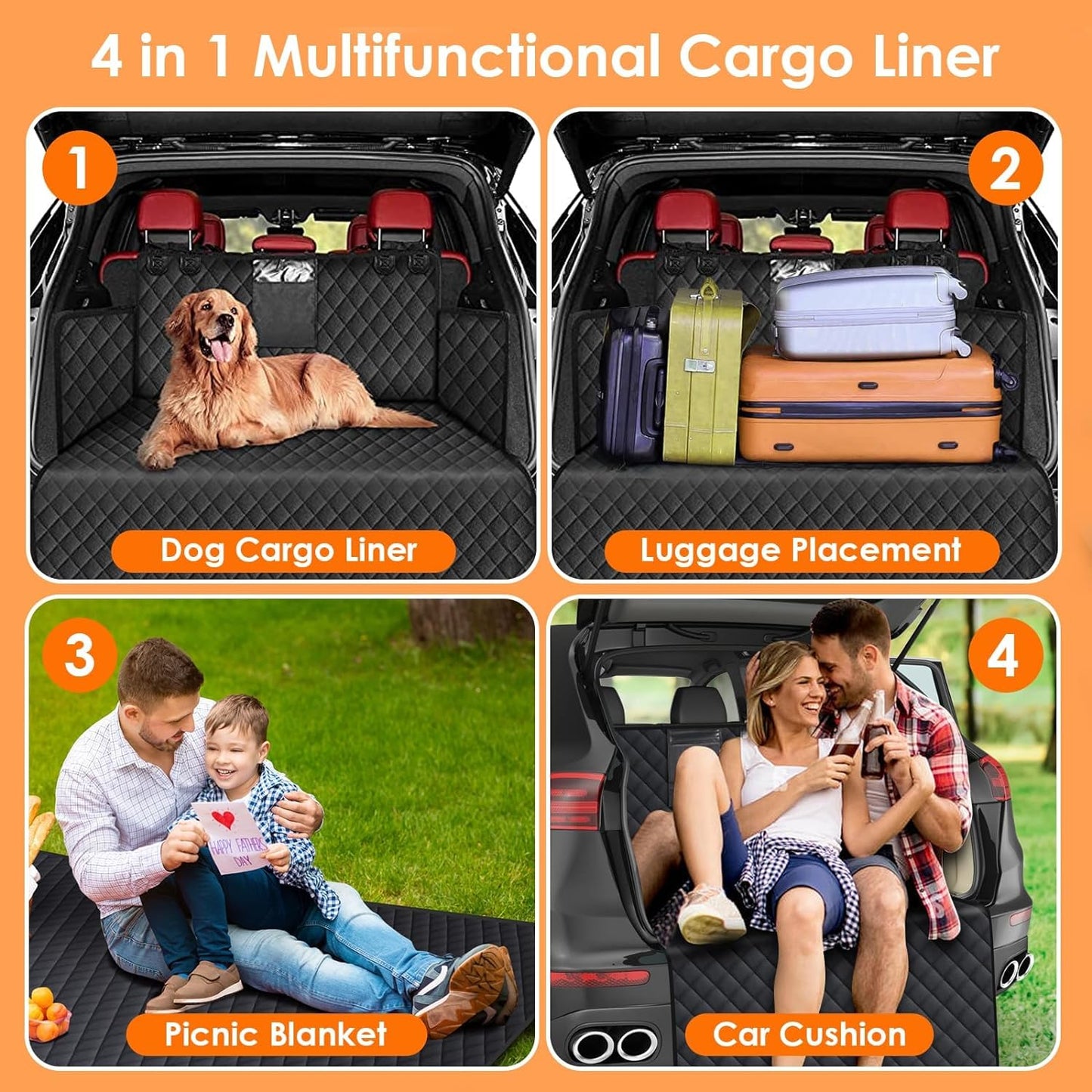 Car Boot Liner Protector for Dogs