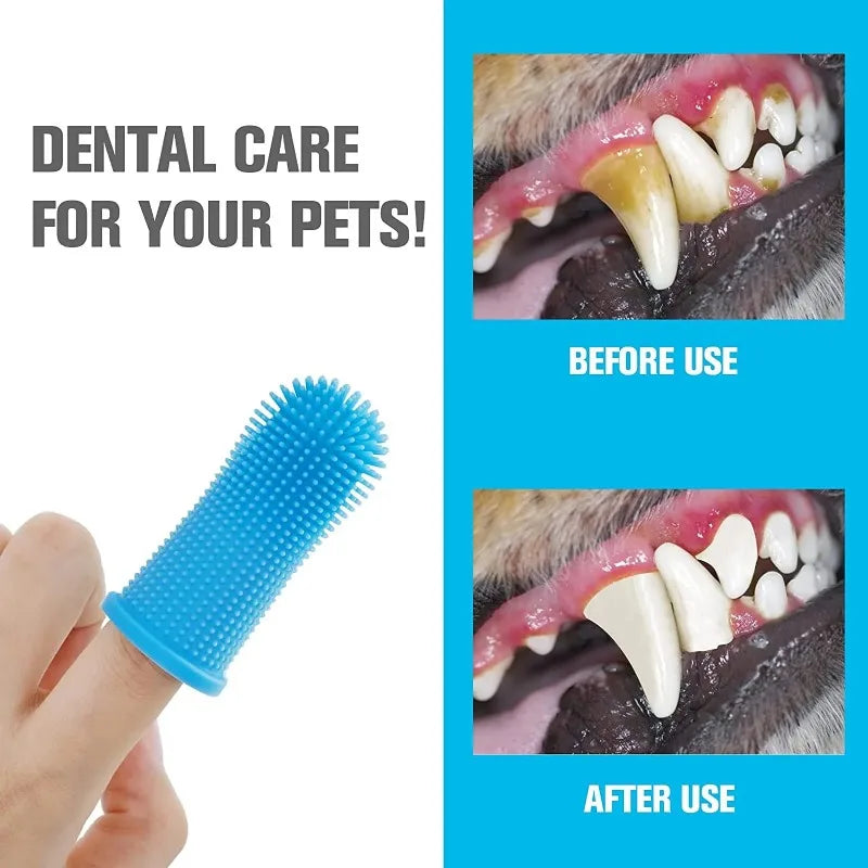 Dog Cleaning Toothbrush Finger