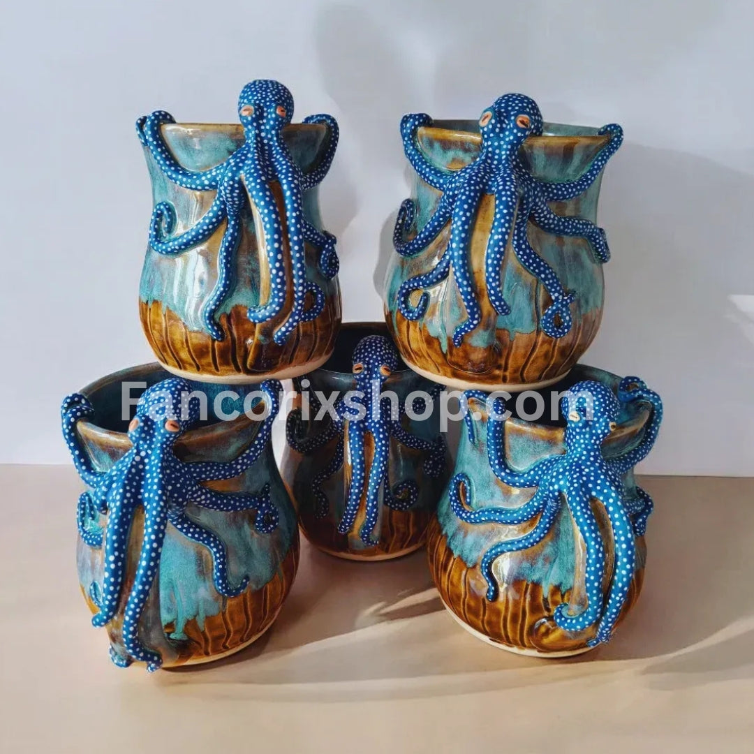 šHandmade Octopus Mug