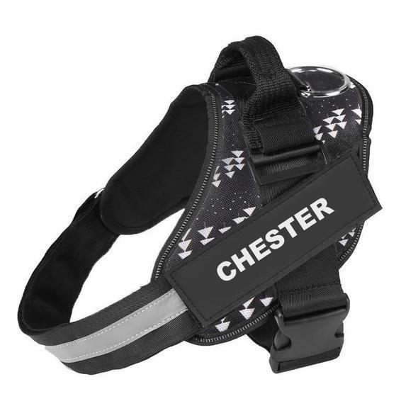 Personalized NO PULL Dog Harness - Custom Name & Phone Number, Heavy Duty Pet Vest to Prevent Tugging, Pulling, or Choking, Ideal for Training & Walking