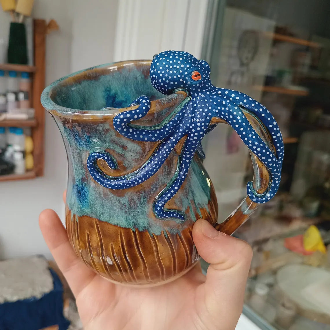 šHandmade Octopus Mug