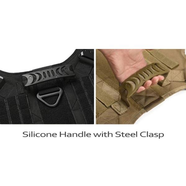 Tactical No Pull Dog Harness for Large Breeds for Training, Hiking and Walking