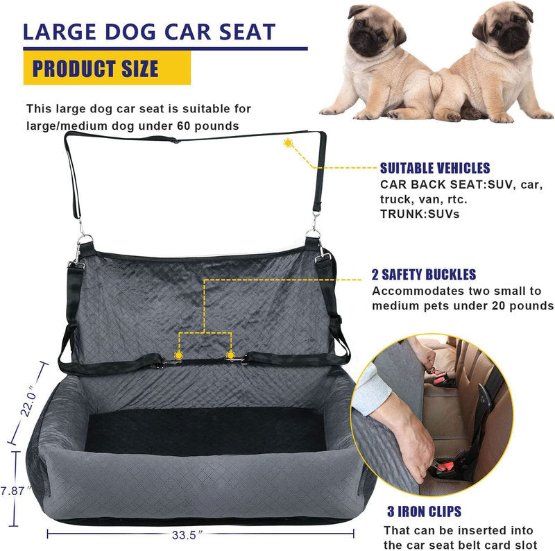 Paws Jet| best Car Seat Dog Travel Bed for dog bed in car