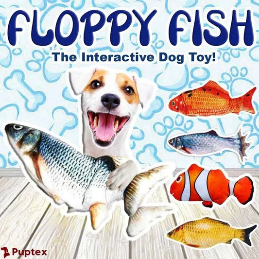 Floppy Fish™ - Interactive Dog Toy - Puptex Store