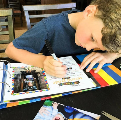 Back to School Sale - Caps & Crayons Memory Book