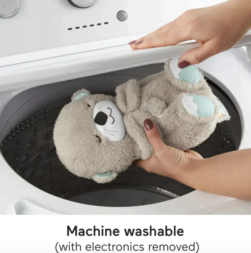 Fisher Price Sound Machine Soothe 'n Snuggle Otter clean washable in machine