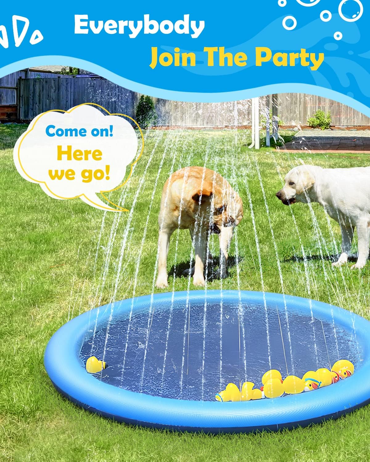 Dog Summer Sprinkler Splash Pool | Keep Your Dog Cool with the Best Dog Summer Sprinkler Splash Pool