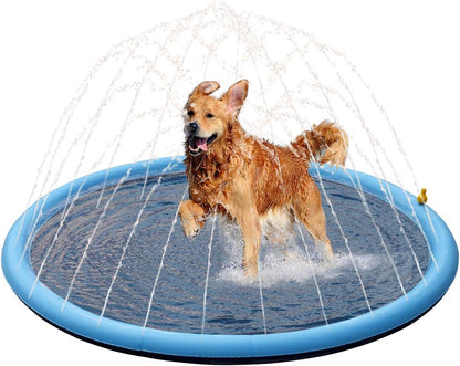 Dog Summer Sprinkler Splash Pool | Keep Your Dog Cool with the Best Dog Summer Sprinkler Splash Pool