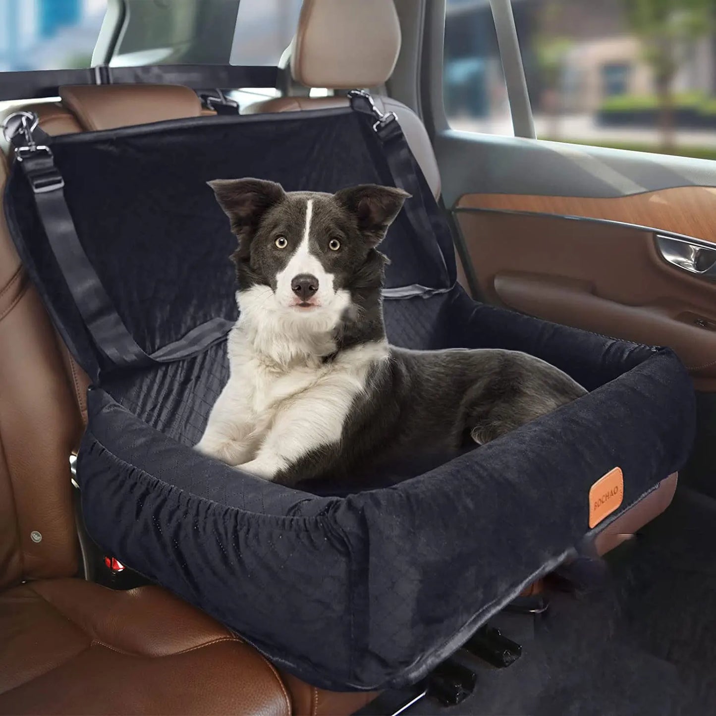 Paws Jet| Car Seat Dog Travel Bed for dog bed in car Black color