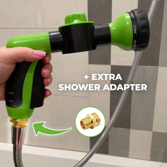 The Original Paws Jet gun sPray nozzle shower for dog| The PUP JET GUN| High Pressure Hose Nozzle Foam Gun Shower Pets